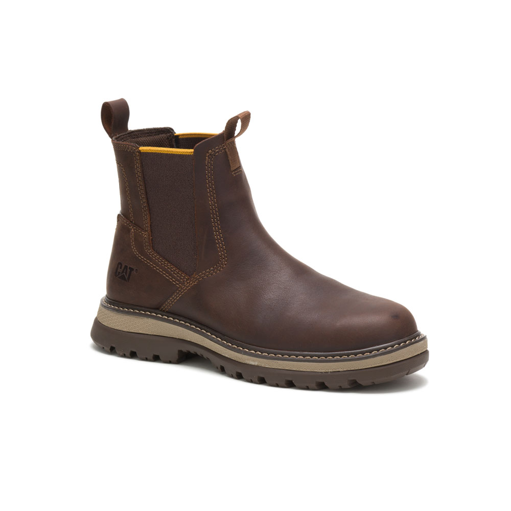 Caterpillar Fairbanks - Mens Chelsea Boots - Brown - NZ (321NWEBOS)